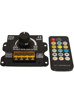 5-24 Volt 17 Tuşlu CCT-Tunable Led Kontrol Kumandası 2 Kanal Led Dimmer