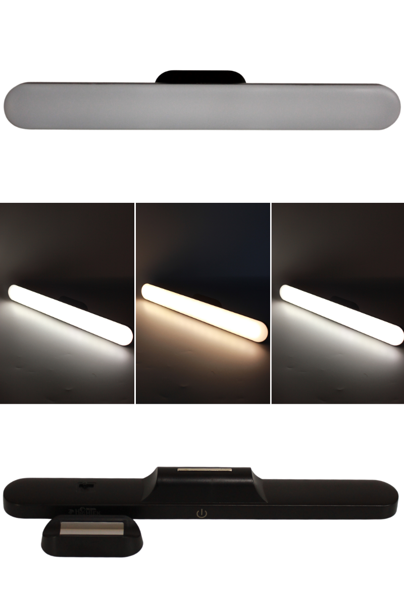 USB Şarjlı Mıknatıslı Led Lamba Kablosuz Dokunmatik Led Işık Martı Led Aplik 3 Farklı Işık Rengi