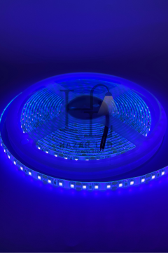 12 Volt UV (Ultraviyole) Şerit Led 2835 SMD Metrede 120 Led Black Light 5 Metre