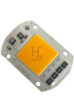 220 Volt 50 Watt Cob Led Projektör Çipi Sarı (Amber)