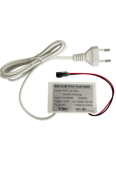 220 Volt Girişli Dokunmatik (Touch) Ayna Arkası Sensör 12V 1A Banyo Aynası Sensörü Mobilya Sensörü