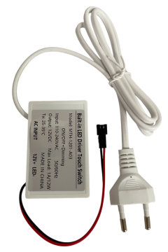 220 Volt Girişli Dokunmatik (Touch) Ayna Arkası Sensör 12V 1A Banyo Aynası Sensörü Mobilya Sensörü