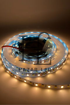 12 Volt 2835 SMD 120 Ledli Tunable Çift Renkli Şerit Led CCT IP20 İç Mekan 5 Metre