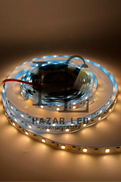 12 Volt 2835 SMD 120 Ledli Tunable Çift Renkli Şerit Led CCT IP20 İç Mekan 5 Metre