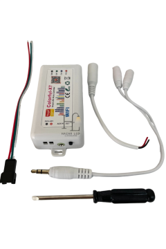 Tuya Destekli Wifi Kontrollü Adreslenebilir Pixel Şerit Led Kontrol Cihazı Müzik Modlu 5-24V