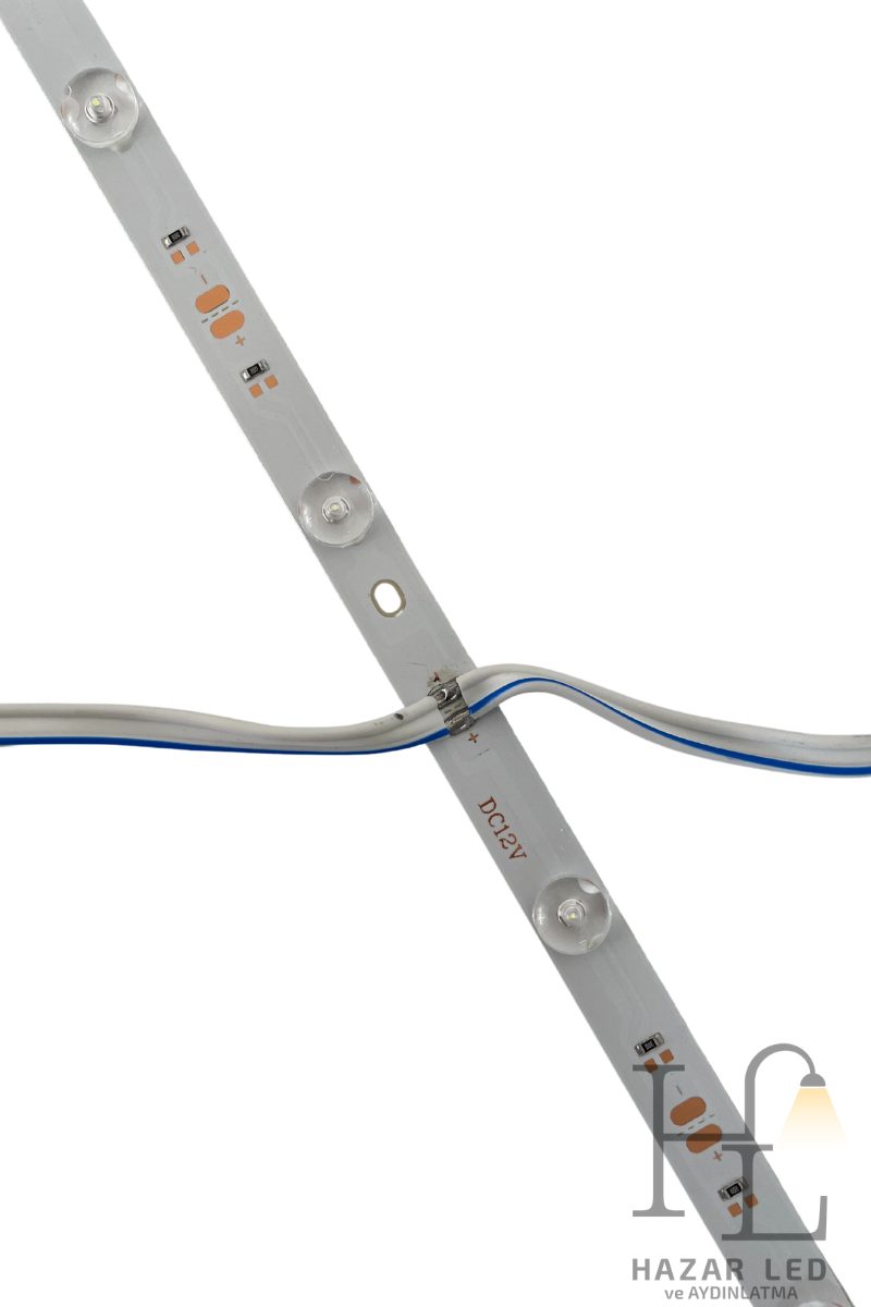 12 Volt 12 Ledli Led Bar Backlight Mercekli Alüminyum Çubuk Led Beyaz 1M