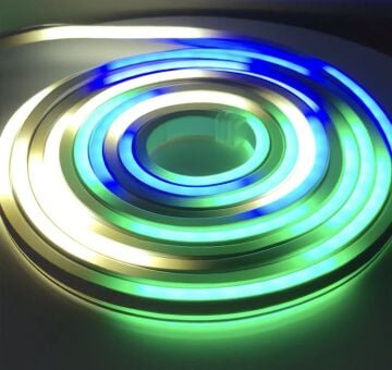 220 Volt 5 Metre RGB Çift Taraflı Animasyonlu Neon Led