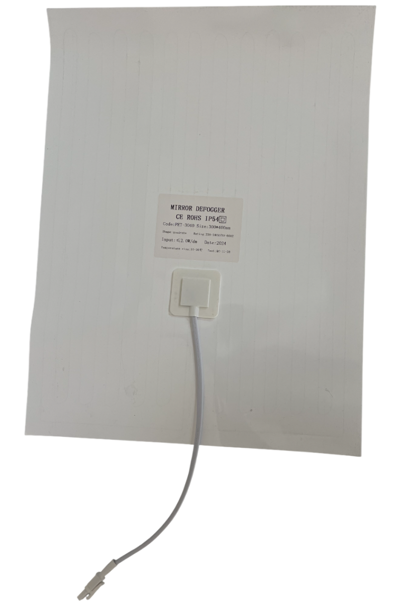 220 Volt Ayna Arkası Buğu Önleyici Rezistans Banyo Ayna Arkası Buğu Çözücü Kare 30x40 Cm