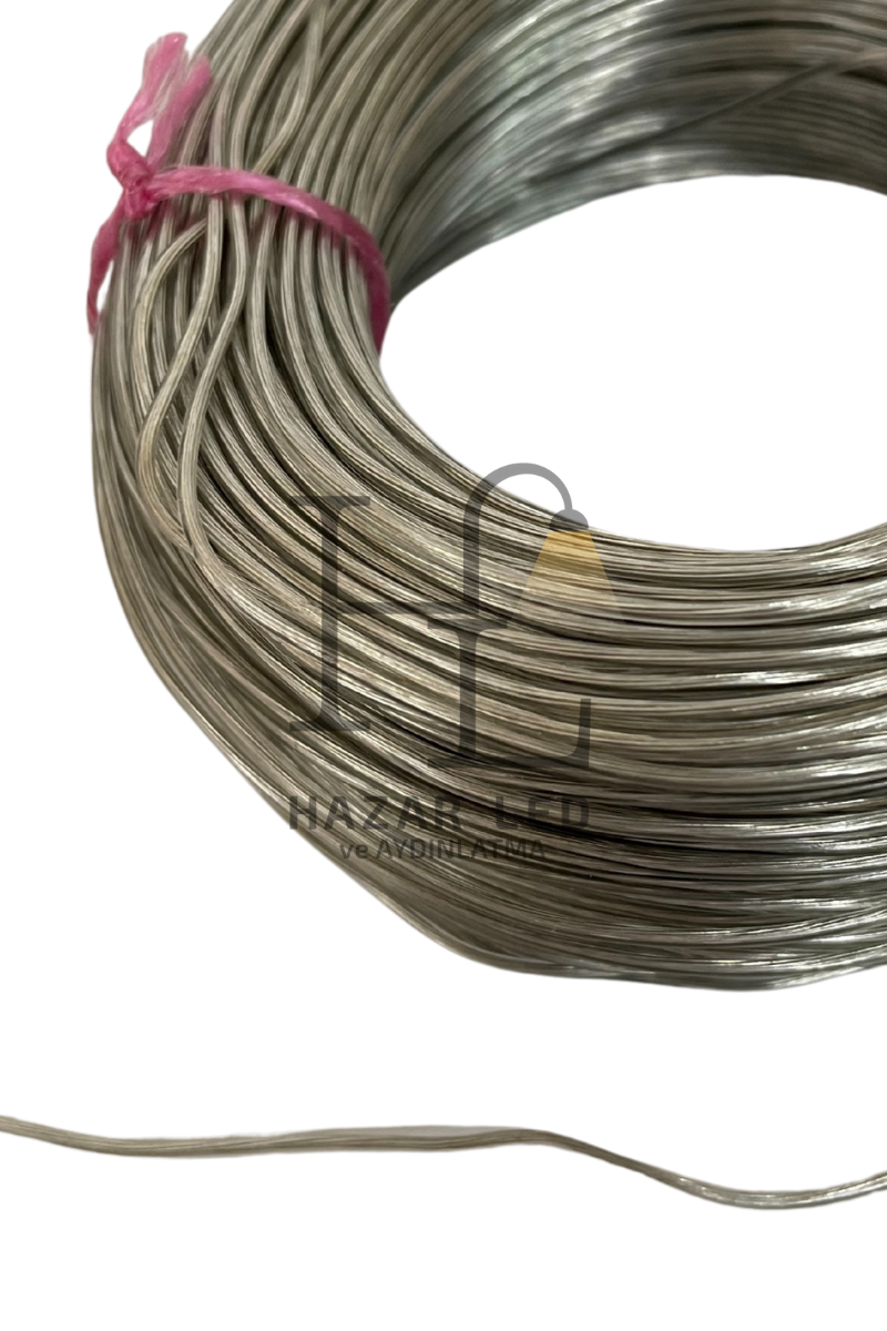 0.22MM Çok Damarlı Şeffaf Montaj Kablosu Kalaylı %100 Bakır Kordon Kablo 100M