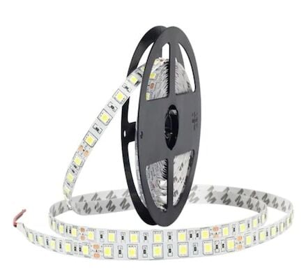 12 Volt 3 Çipli Gün Işığı Şerit Led İç Mekan IP20 M/60 Led 5 Metre