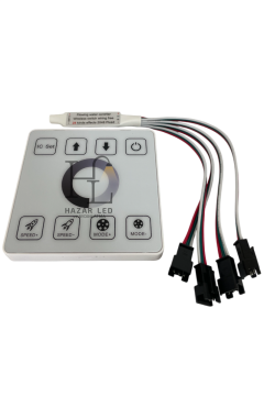 5-24 Volt Tek Renk Pixel Şerit Led Kontrol Duvar Tipi 4 Çıkışlı WS2811