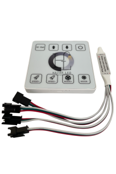 5-24 Volt Tek Renk Pixel Şerit Led Kontrol Duvar Tipi 4 Çıkışlı WS2811