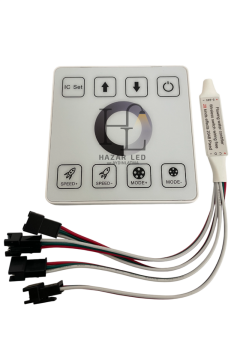 5-24 Volt Tek Renk Pixel Şerit Led Kontrol Duvar Tipi 4 Çıkışlı WS2811