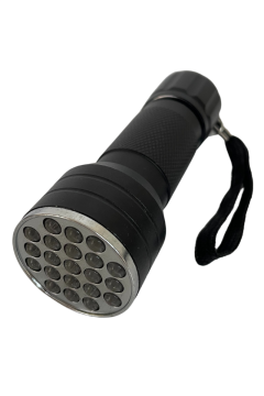 UV Mor Işık El Feneri Taşınabilir 21 Ledli Ultraviyole Fener Para Kontrol Dedektörü