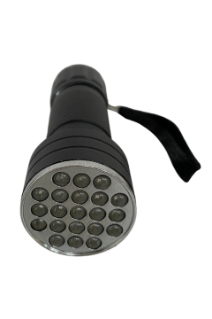 UV Mor Işık El Feneri Taşınabilir 21 Ledli Ultraviyole Fener Para Kontrol Dedektörü