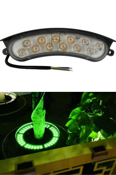 12 Watt Bahçe Armatürü Led Palmiye Ağaç ve Sütun Aydınlatma IP68 Dış Mekan Bahçe Aydınlatma Mavi