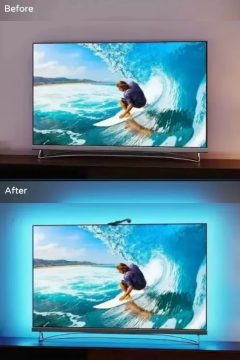 TV Arkası Şerit Led Ambiyans Aydınlatma Ambilight RGB Akıllı TV Ekran Senkronizasyonu 5M