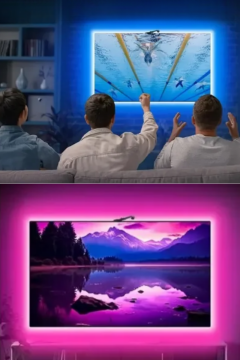 TV Arkası Şerit Led Ambiyans Aydınlatma Ambilight RGB Akıllı TV Ekran Senkronizasyonu 5M