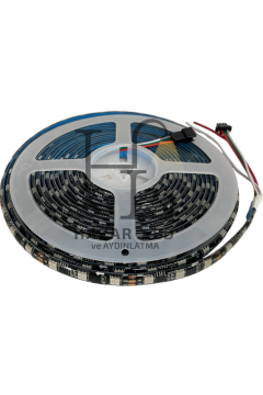 12 Volt WS2811 ARGB Adreslenebilir Pixel Şerit Led IP20 Metrede 60 Led (1 Metre)