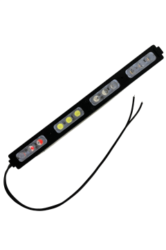 12 Volt 12 Ledli 12 Watt 4 Renkli Kırmızı-Mavi-Amber-Beyaz Animasyonlu Çakar Modül Led (5 Adet)