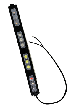 12 Volt 12 Ledli 12 Watt 4 Renkli Kırmızı-Mavi-Amber-Beyaz Animasyonlu Çakar Modül Led (5 Adet)