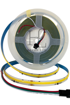 24V 10MM 360 Ledli Pixel Cob Şerit Led Beyaz IP20 5 Metre