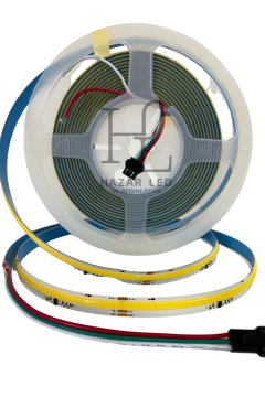 24V 10MM 360 Ledli Pixel Cob Şerit Led Beyaz IP20 5 Metre