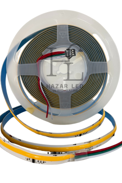 24V 10MM 360 Ledli Pixel Cob Şerit Led Gün Işığı IP20 5 Metre