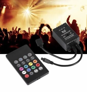 Müziğe Sese Duyarlı IR Kontrol RGB Kumandalı Driver