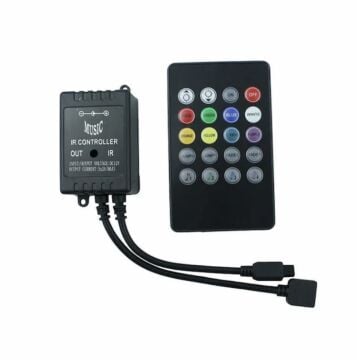 Müziğe Sese Duyarlı IR Kontrol RGB Kumandalı Driver