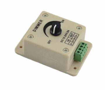 12-24 Volt Manuel Led Dimmer 8 Amper Şerit Led Dimmer