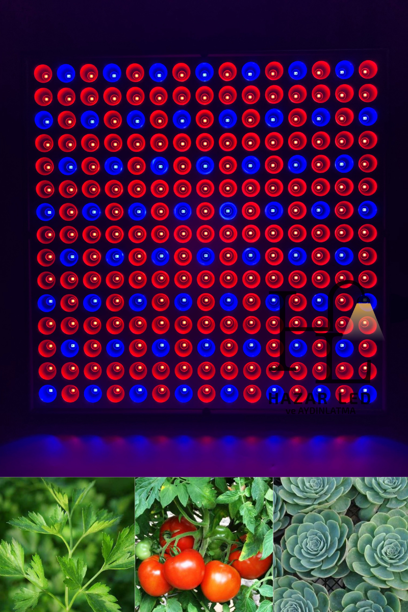 220 Volt 45 Watt Grow Led Panel Full Spectrum Bitki Yetiştirme Lambası
