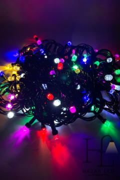 10 Metre 100 Ledli RGB İp Led Eklemeli Fonksiyonlu Dekoratif Led Işık Yılbaşı Süsü Çam Ağacı Işığı