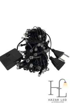 10 Metre 100 Ledli RGB İp Led Eklemeli Fonksiyonlu Dekoratif Led Işık Yılbaşı Süsü Çam Ağacı Işığı