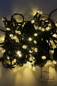 10 Metre 100 Ledli Gün Işığı İp Led Eklemeli Fonksiyonlu Dekoratif Led Işık Yılbaşı Süsü Çam Ağacı Işığı