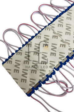 12 Volt 1.2 Watt 3’lü Mercekli 2835 Modül Led Turkuaz (10 Adet)