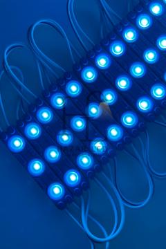 12 Volt 1.2 Watt 3’lü Mercekli 2835 Modül Led Turkuaz (10 Adet)