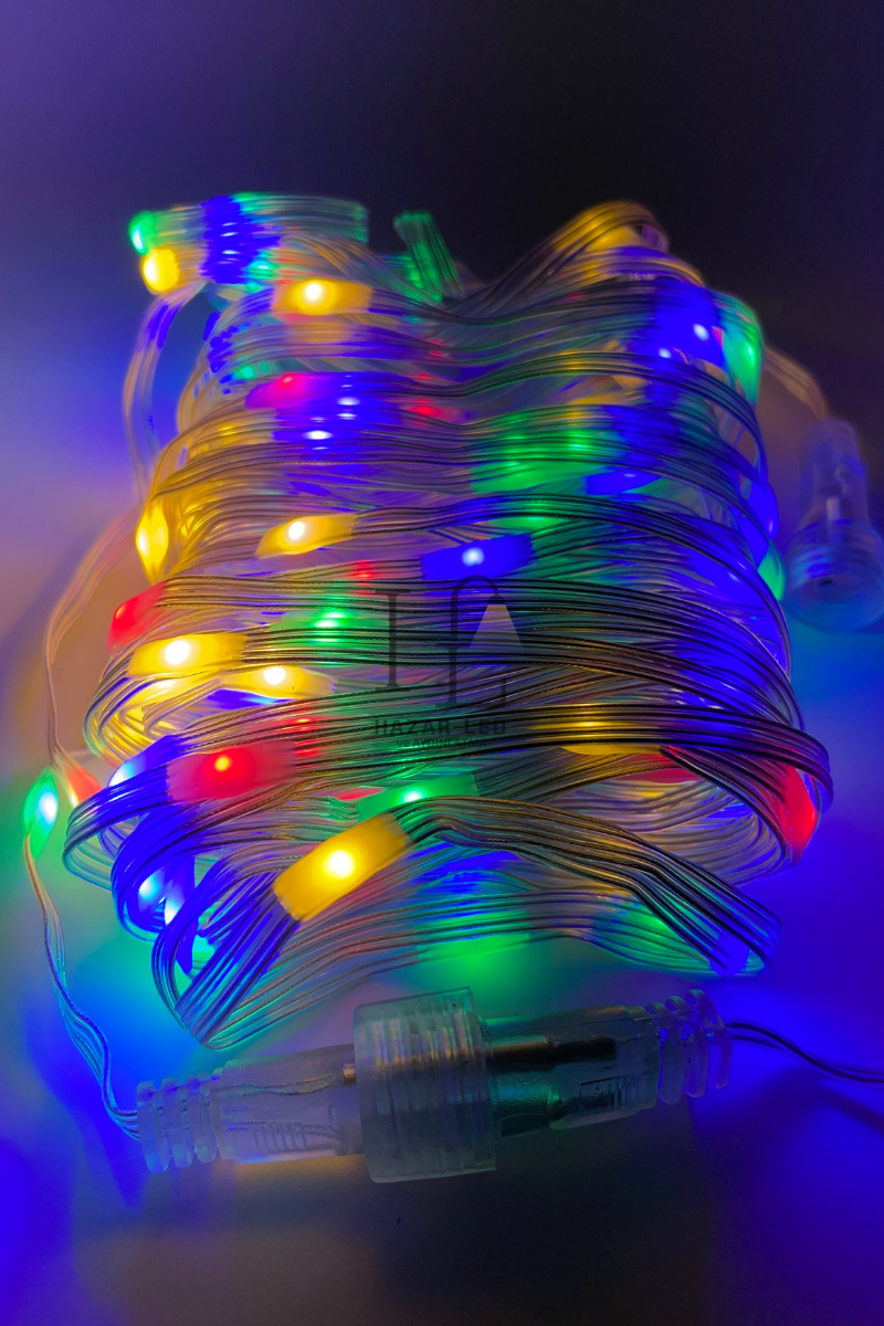 10 Metre RGB Peri Led Işık IP64 Dış Mekan Jack Eklemeli Dekoratif Led Işık Yılbaşı Süsü
