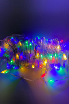 10 Metre RGB Peri Led Işık IP64 Dış Mekan Jack Eklemeli Dekoratif Led Işık Yılbaşı Süsü