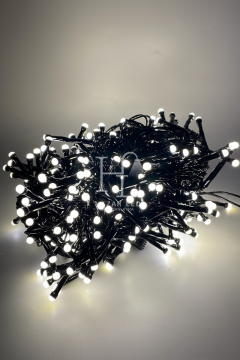 10 Metre Gün Işığı Kirpi Led Siyah Kablolu Jack Eklemeli Dekoratif Led Işık Yılbaşı Süsü