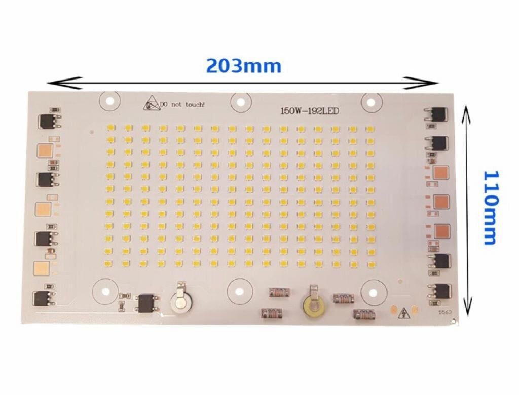 220 Volt 150 Watt SMD 2835 Ledli Hazır Projektör Ledi Gün Işığı Hazır Projektör PCB