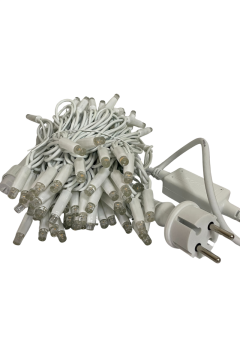 10 Metre Amber (Sarı) İp Led Yılbaşı Süsü IP65 Dış Mekan Eklenebilir Beyaz Kablolu Dekoratif Led Işık