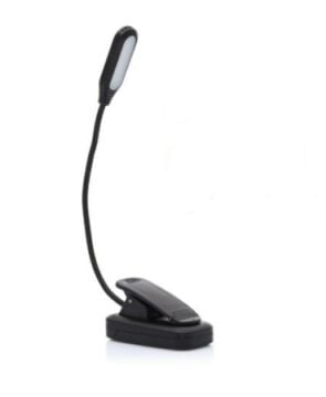 Mandallı Pilli Kitap Okuma Ve Masa Lambası