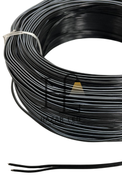 2 Pin JST Elektrik Kablosu 2'li Şerit Led Kablo 2X0,22MM Siyah Beyaz Kalaylı %100 Bakır Kordon Kablo 100M