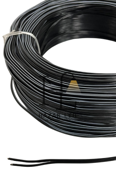 2 Pin JST Elektrik Kablosu 2'li Şerit Led Kablo 2X0,22MM Siyah Beyaz Kalaylı %100 Bakır Kordon Kablo 100M