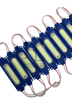 Cob Led Modül Lensli 2 Watt 12 Volt Turkuaz (10 Adet)