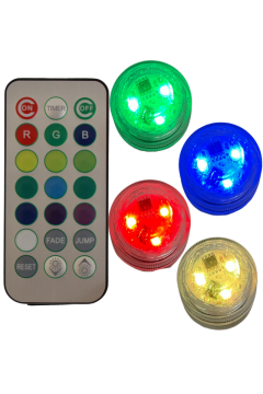 Su Geçirmez Rgb Led Işık Kapsül | Akvaryum Led | Nargile Led | Havuz Led Uzaktan Kumandalı Led Lamba