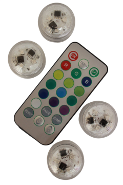 Su Geçirmez Rgb Led Işık Kapsül | Akvaryum Led | Nargile Led | Havuz Led Uzaktan Kumandalı Led Lamba