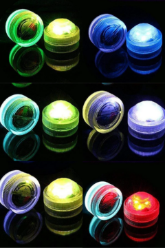 Su Geçirmez Rgb Led Işık Kapsül | Akvaryum Led | Nargile Led | Havuz Led Uzaktan Kumandalı Led Lamba