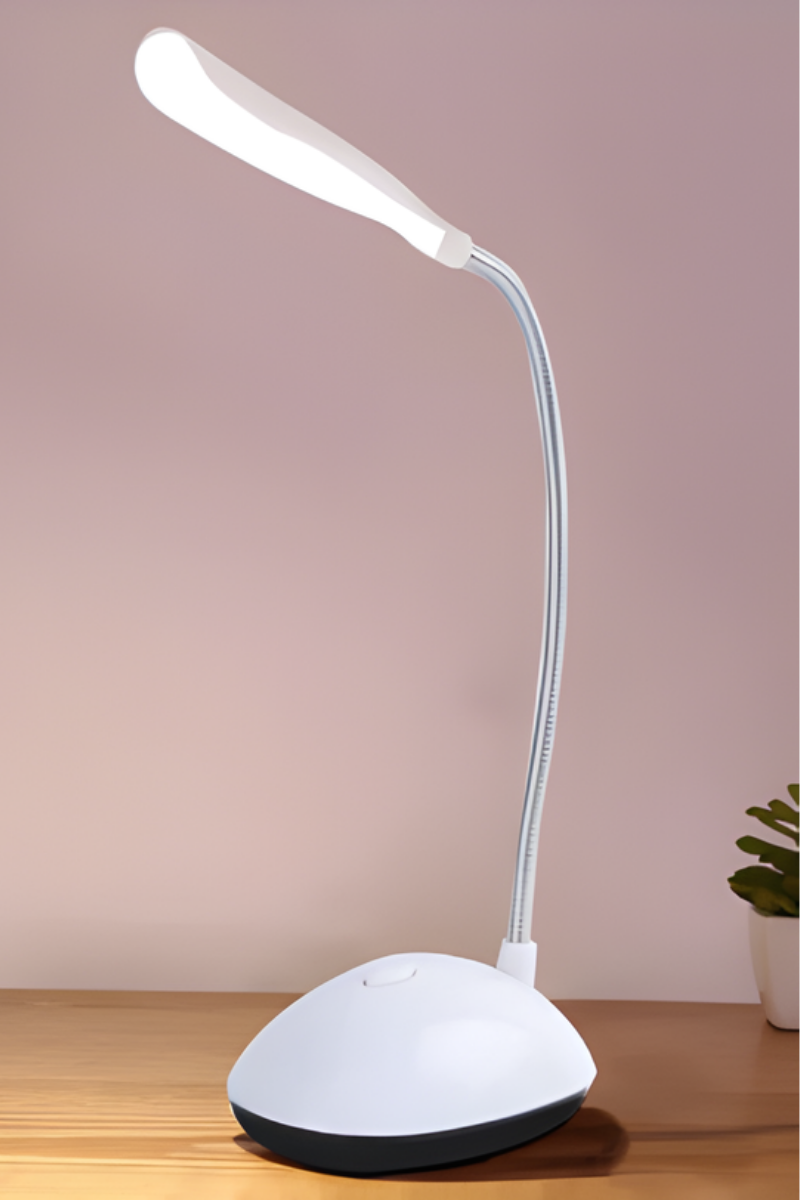 Taşınabilir Pilli Masa Lambası Beyaz Led Işıklı Kitap Okuma Lambası